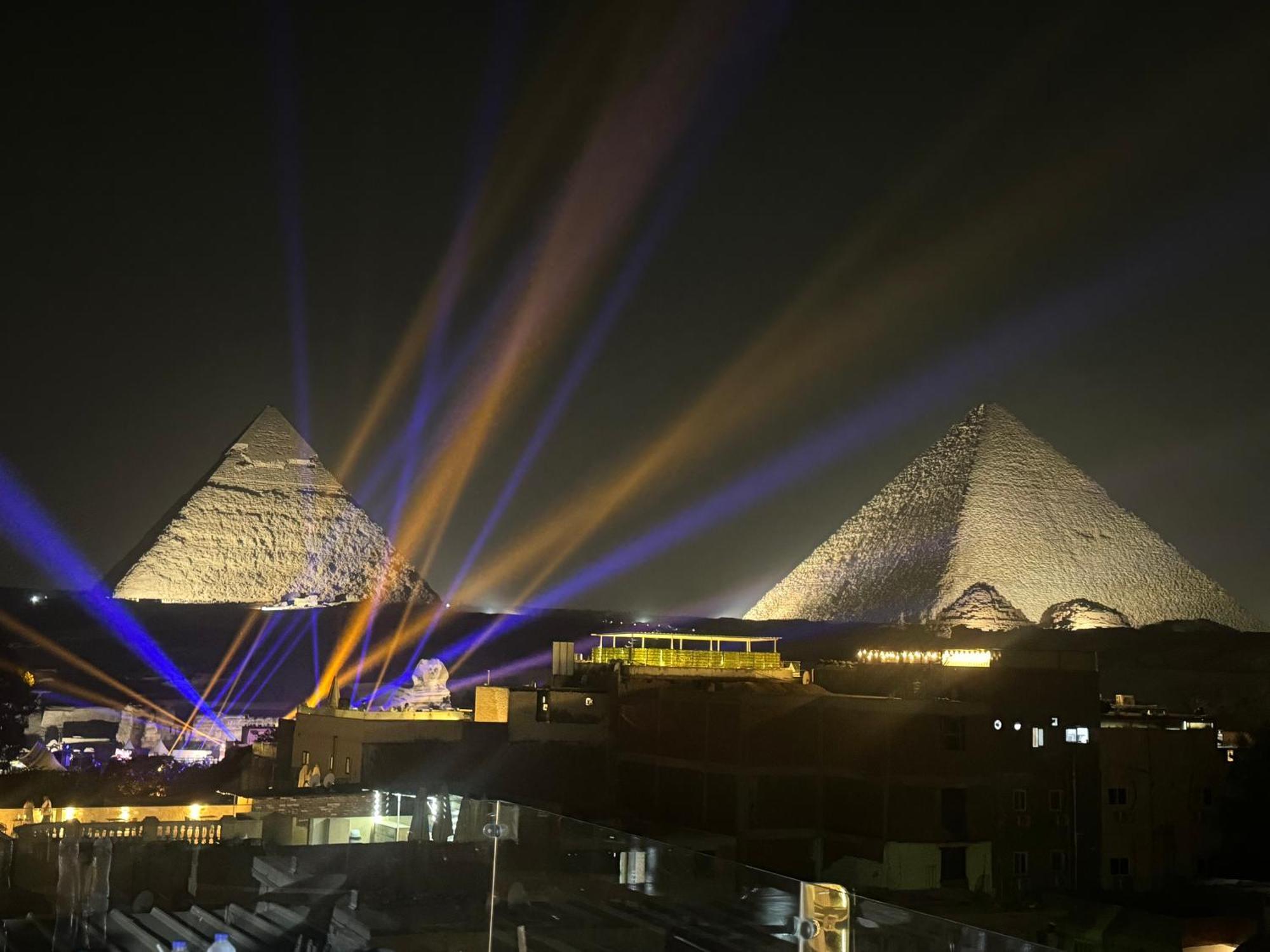 Pyramids And Sphinx Hotel Kafrat al Jabal ภายนอก รูปภาพ