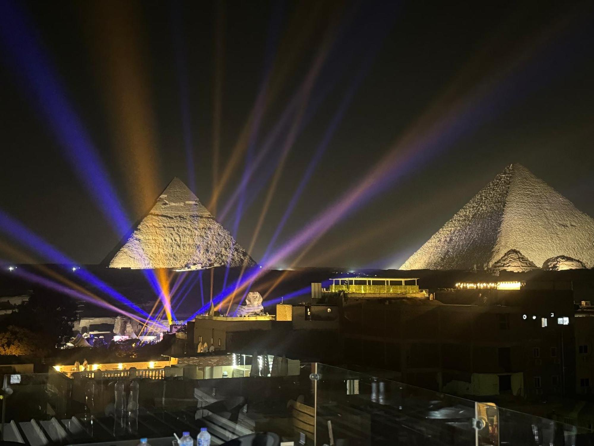 Pyramids And Sphinx Hotel Kafrat al Jabal ภายนอก รูปภาพ