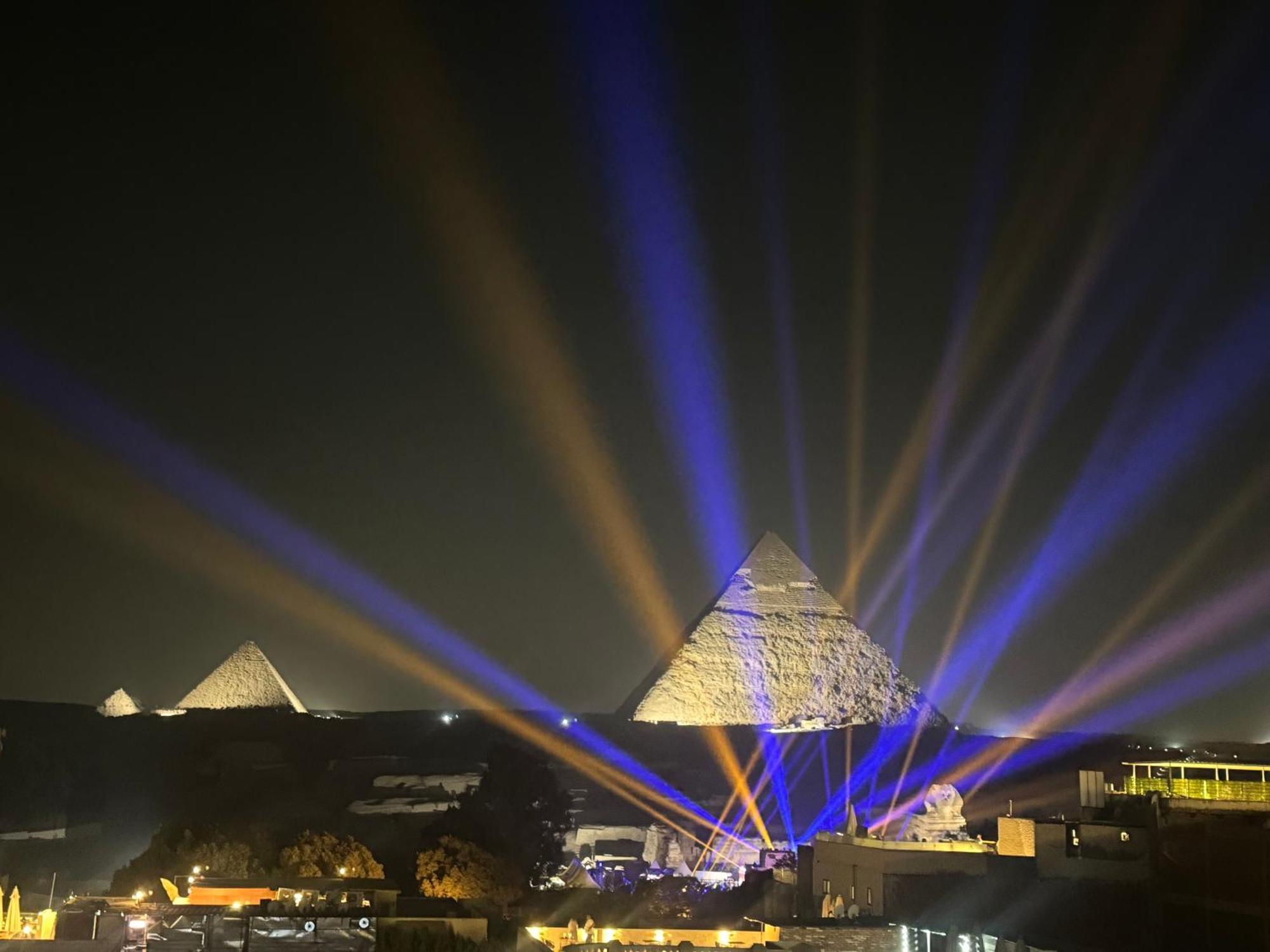 Pyramids And Sphinx Hotel Kafrat al Jabal ภายนอก รูปภาพ